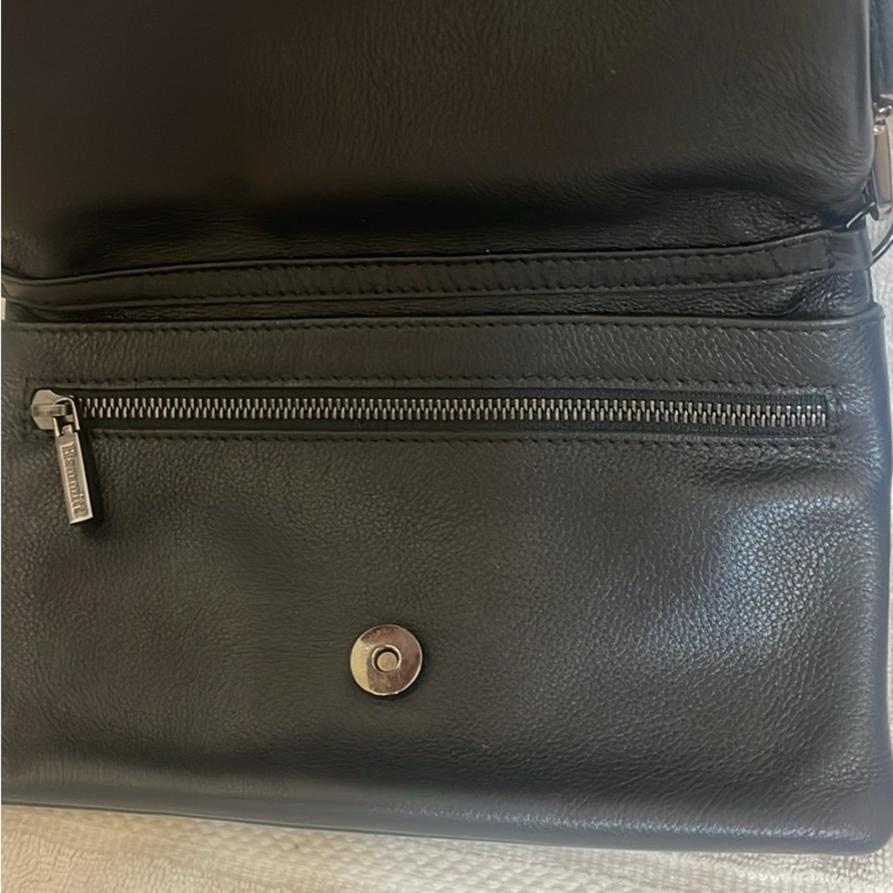 Hammitt Black Leather Logo Clutch - Picture 3 of 6